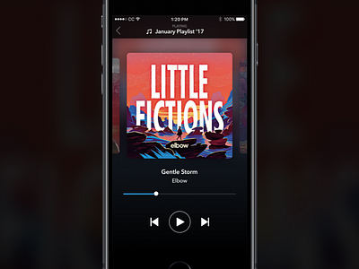 Daily Design Challenge #009 - Music Player app challenge daily design dark iphone minimal music