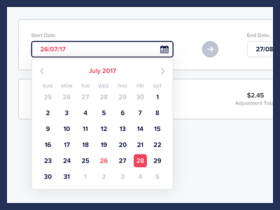 Calendar - Expanded calendar cms commerce date dates expanded picker range reports