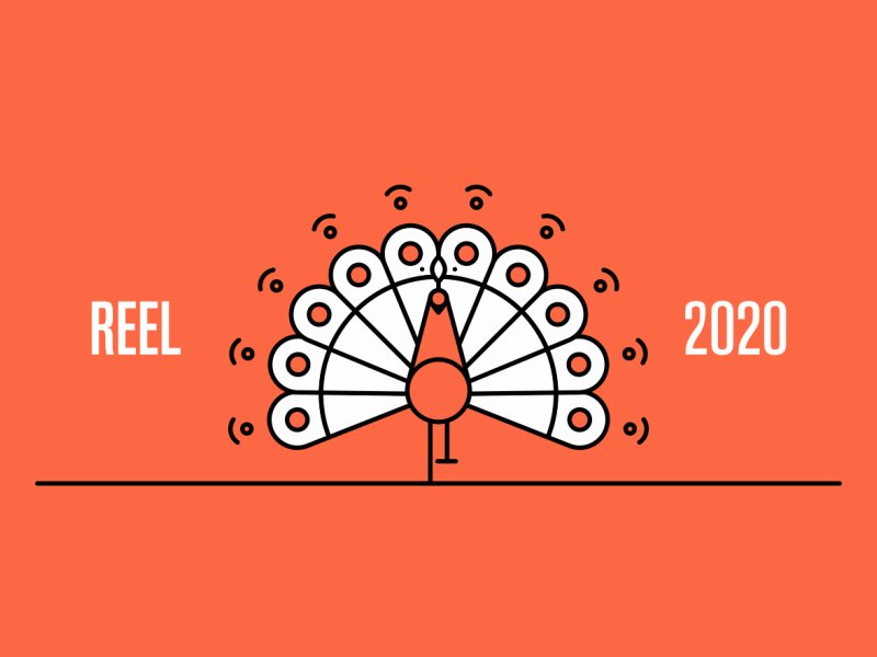Reel 2020 Intro after effects animation cell animation character animation graphic design illustration loop motiondesign peacock reel