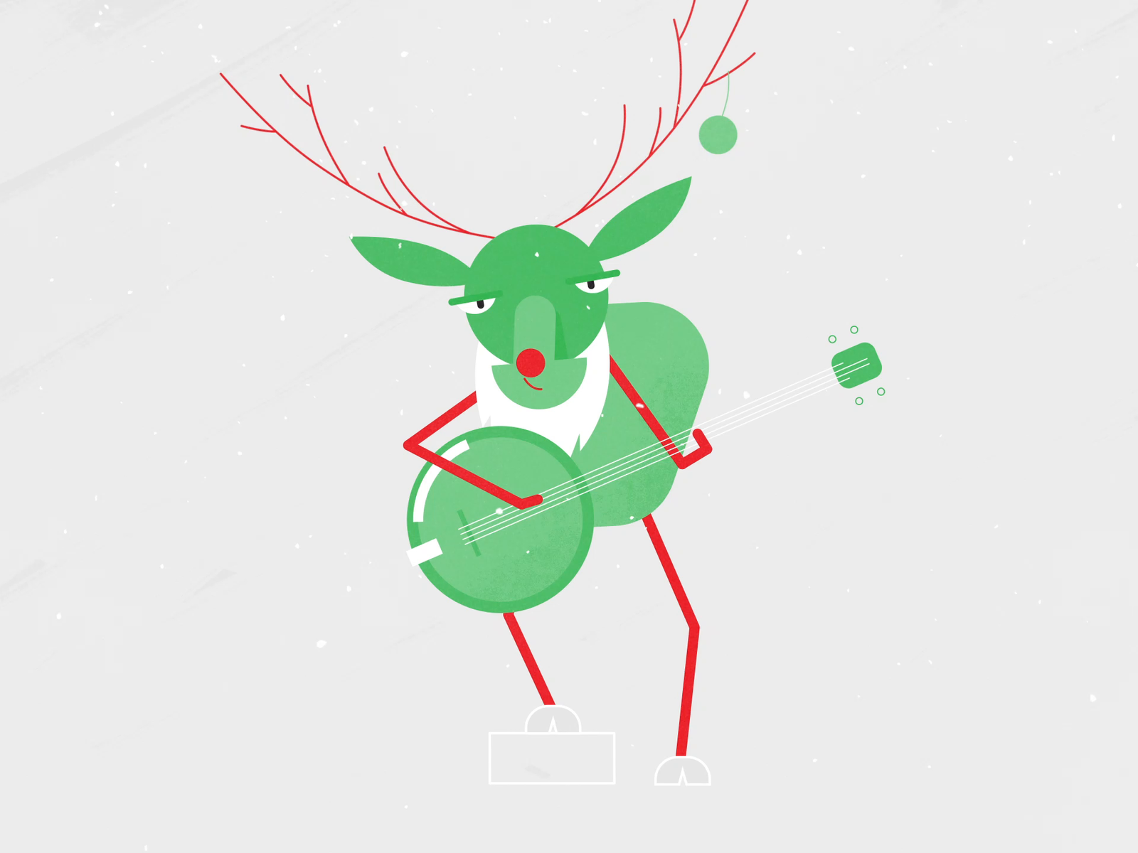 Christmas - Musical Reindeer By Jesper Bolther On Dribbble