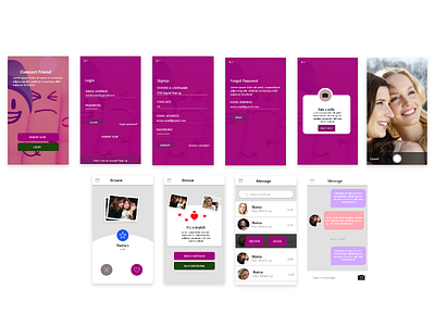 Friend App Design