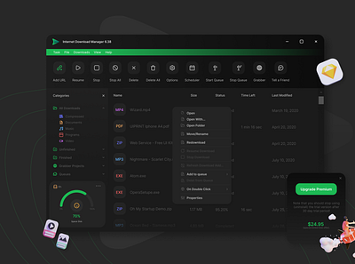 IDM Redesign desktop app redesign ui