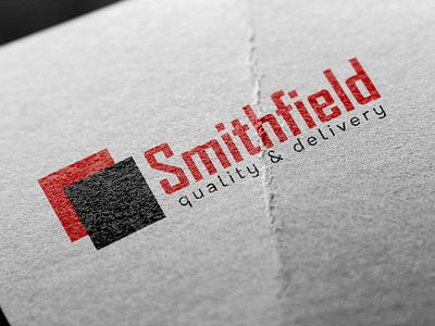 Smithfield branding clean design distribution logo logo 3d typography vector
