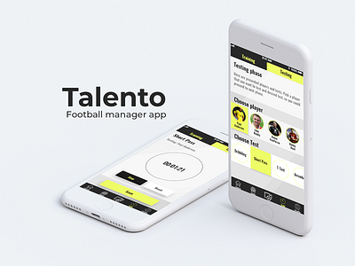 Testing players - Football manager app app branding clean design football football app football club mobile app design screen design typography ui ux