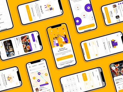 Schlouk app bar iphone12 mobile restaurant schlouk ui ux
