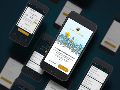 LENDOPOLIS becomes mobile! app crowdfunding crowdlending illustration ios kisskissbankbank lending lendopolis mobile ui ux wallet