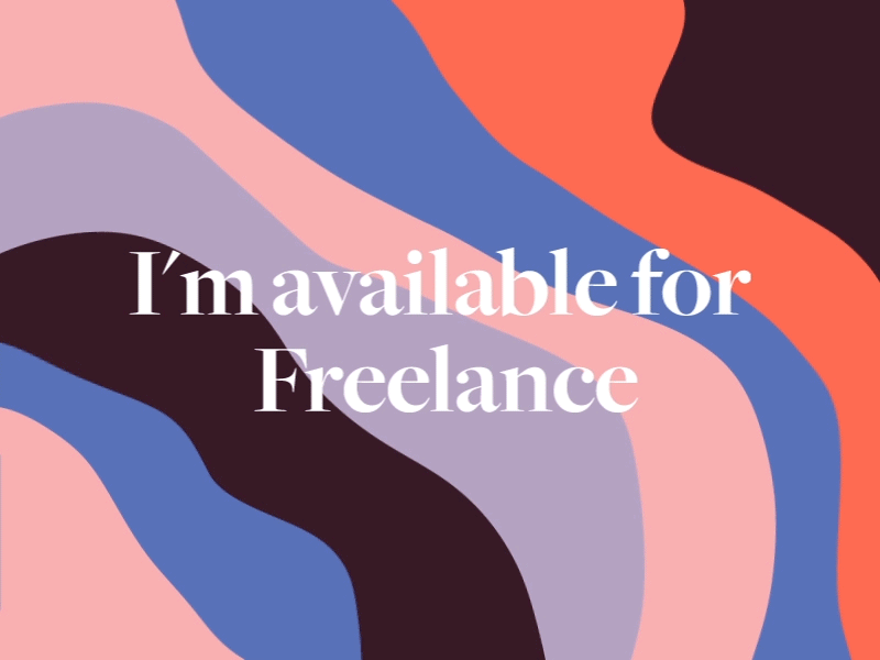 I'm available for freelance animation available freelance waves