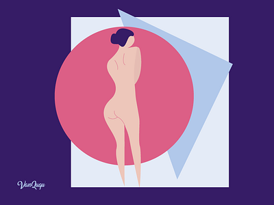 Nude animation azerbaijan caracter coloful colour design digitalart dribbble flat flatdesign graphic design illustration illustrator nude vector