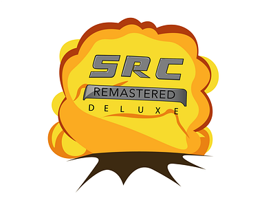 SRC Logo draw drawing explosion game illustration vector