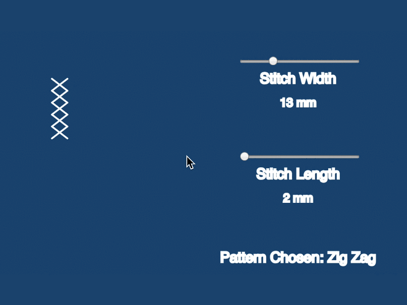 Stitch Selection Interface Prototype
