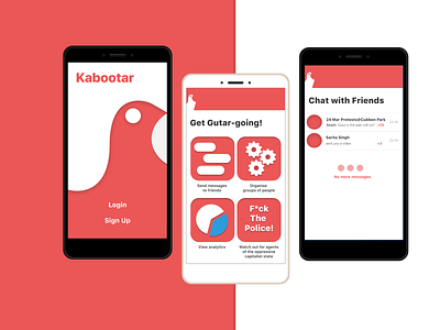 Kabootar Concept for Encrypted Messaging App