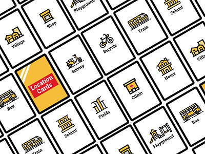 Co-Solve Location Cards design flashcards graphic design participatory design