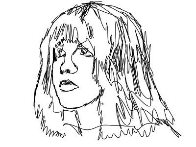 Portrait of Stevie Nicks graphic design illustration portrait