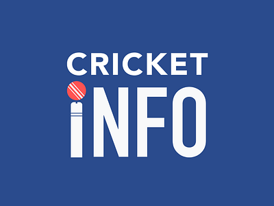 Cricket Info Logo branding cricket design graphic design logo sports vector