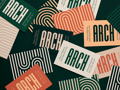 Arch Realistic Business Cards MockUp 4