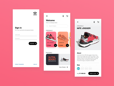 Adidas Sneaker App Concept