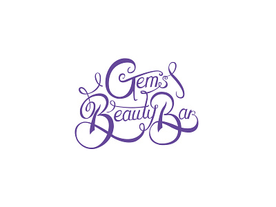 Gem's Beauty Bar beauty branding identity logo salon