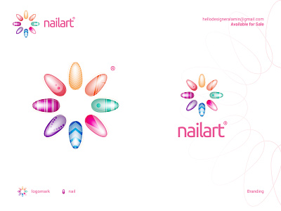 nailart | BRAND IDENTITY FOR NAILART BRAND art branding logo nail nailart typography vector