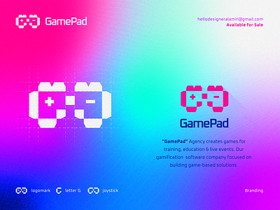 GamePad | BRAND IDENTITY FOR GAME BRAND art branding design game gamepad graphic design identity illustration logo onlinegame typography vector