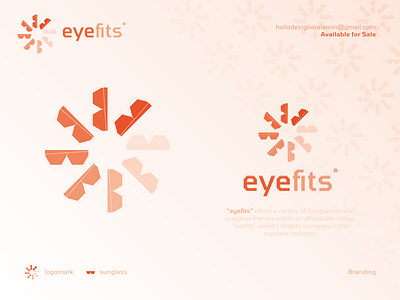 eyefits | Brand Identity Design for Sunglass Brand art branding creative design eye eyeglass glass graphic design icon identity illustration logo modern sunglass typography vector