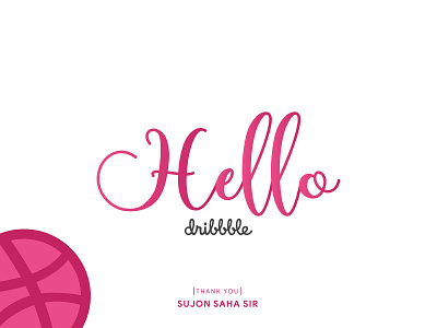 Hello, Dribbble ! dribbble ! hello typography