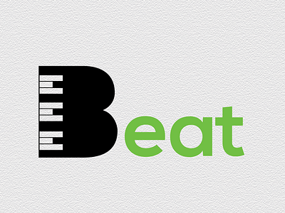 Daily logo challenge 9 beat beat logo dailylogochallenge illustrator logo music logo piano piano logo