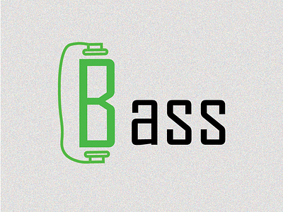 Daily logo challenge 9 bass bass logo dailylogochallenge headphones illustration illustrator logo music logo