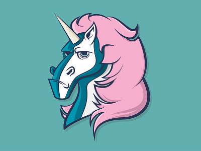 Unicorn 🦄 battle branding character cute design flat design icon illustration illustrator line style unicorn vector