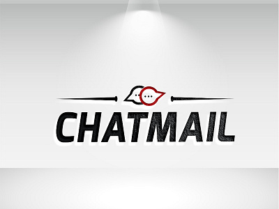 CHAT-MAIL-LOGO brand branding design identity illustration lettering logo vector
