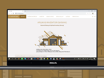 E-Inventory Web Design [Welcome Message] gold gold web design html html css sparkling surabaya surabaya ui ux design ui ux web design webdesign welcome
