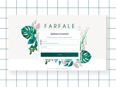 Farfale Archieving Apps - Login Page 2019 adobe illustrator bag design fashion html html css login loginpage logistics sparkling surabaya surabaya web webdesign