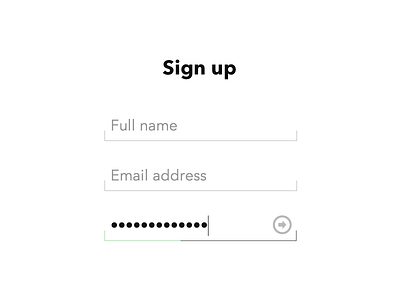 Minimal signup form HTML5 & CSS3