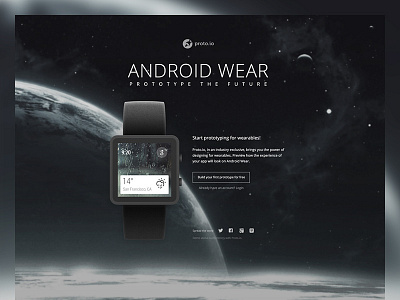 Android Wear Demo android demo html proto.io prototype watch wear