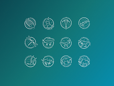 Epochs of Evolution Icon Set