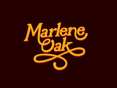 Marlene Oak Logo Refresh 70s branding identity logo logotype retro typography