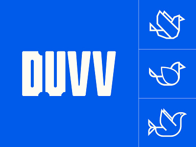 duvv logo branding dove identity logo logotype music typography
