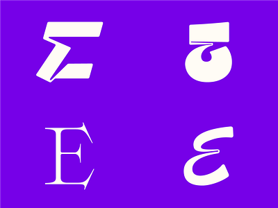 36 Days of Type — E 36days of type 36daysoftype 36daysoftype08 display type e type design typedesign typography