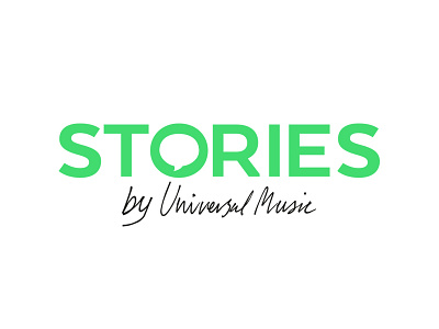 Stories by Universal Music branding identity logo logotype typography wordmark