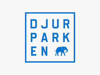 Djurparken branding elephant identity logo symbol typography