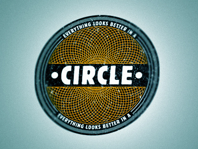 Everything looks better in a circle badge circle