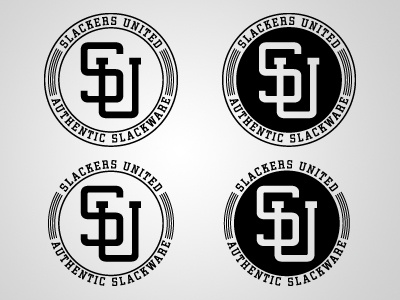 Slackers United 2 badge identity logo streetwear