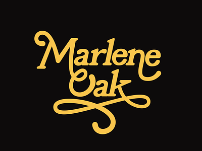 Marlene Oak Logo branding identity logo logotype typography