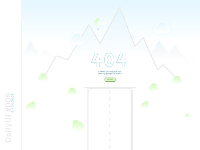 DailyUI #008 - 404 page