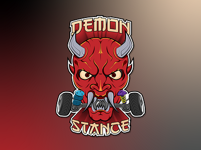Demon Stance cars demon design drawing illustration logo monster stance vector