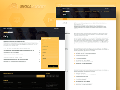 skillasset - FAQ and Detail page golden kabilansa skillasset ui website