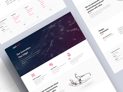 techintelli landing page