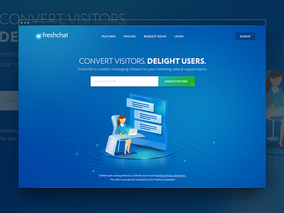 Freshchat - landing page