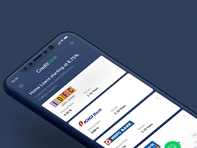 CreditDesk - Isometric banking contemporary creditdesk finance flatdesign interaction isomatric kabilansa minimal mobileapp responsive transition ui ux