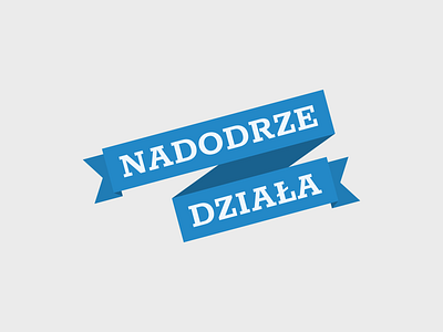 Nadodrze Działa logo branding logo logo a day logo design logo designer logo mark logodesign nadodrze ribbon typography vector