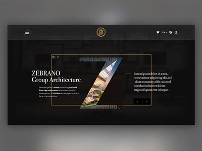 Zebrano architect website company branding company website design graphic web webdesign